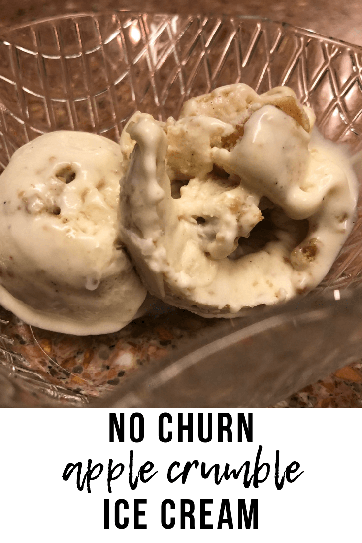 No Churn Apple Crumble Ice Cream | www.thevegasmom.com