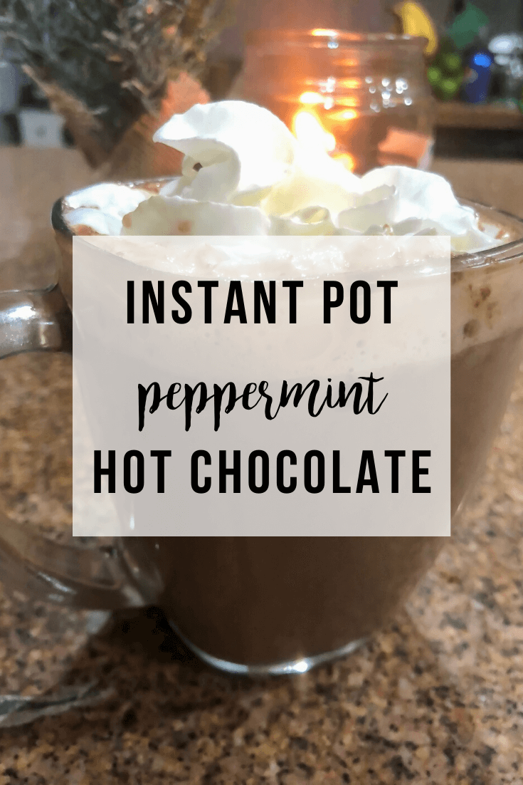 Instant Pot Peppermint Hot Chocolate | www.thevegasmom.com