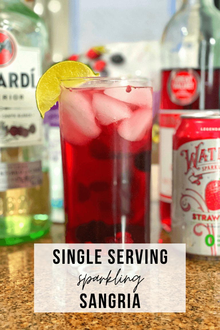 Single Serving Sparkling Sangria | www.thevegasmom.com