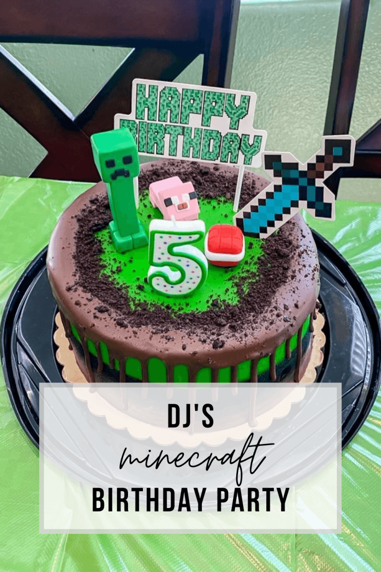 DJ's 5th Birthday | Minecraft Party - www.thevegasmom.com