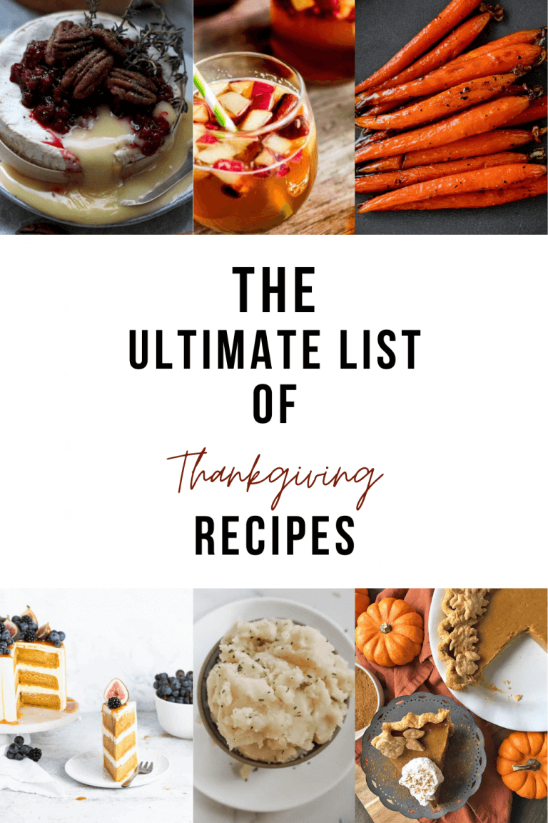 The Ultimate List of Thanksgiving Recipes | www.thevegasmom.com