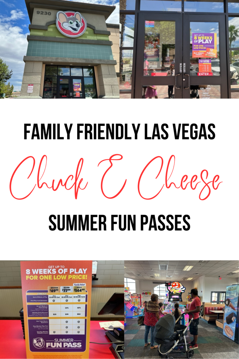 Family Friendly Las Vegas | Chuck E. Cheese Summer Fun Passes
